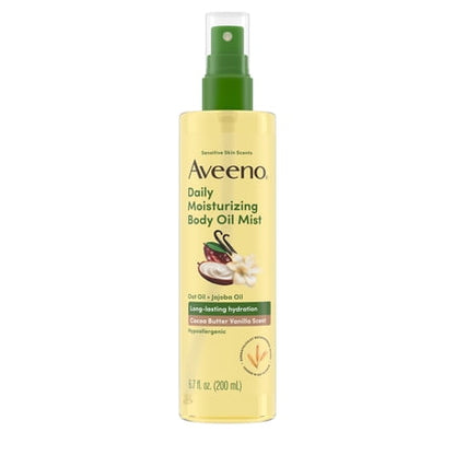 Aveeno aceite corporal cacao y vainilla 6.7 fl oz