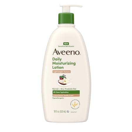 Aveeno loción corporal cacao y vainilla 18 fl oz