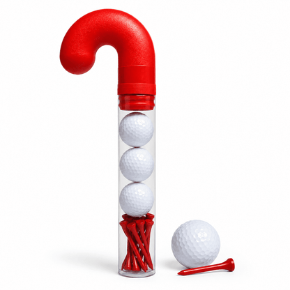 Set De Regalo Golf Navidad 3 Pelotas Y 10 Tees GBM
