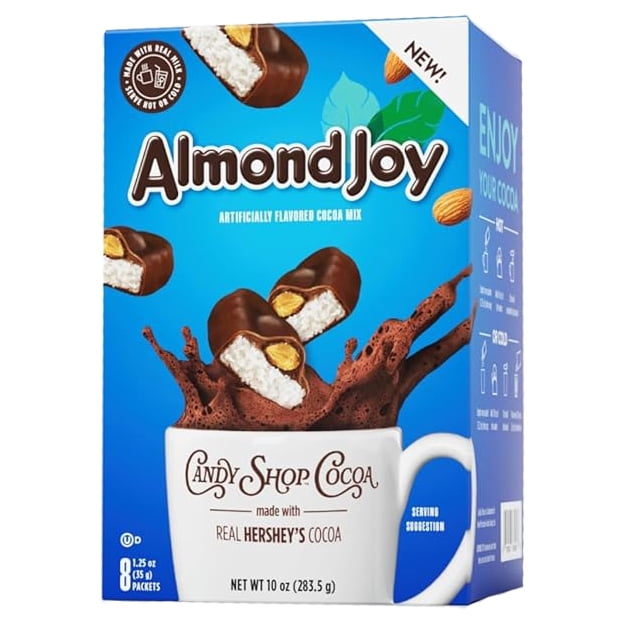 Almond Joy Chocolate Caliente Coco Y Almendra En Polvo