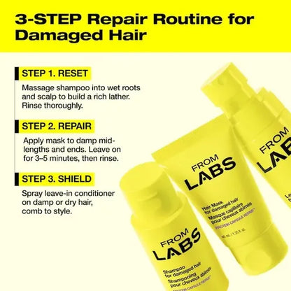 Set De Regalo Navidad Fromlabs Reparacion Capilar Mini
