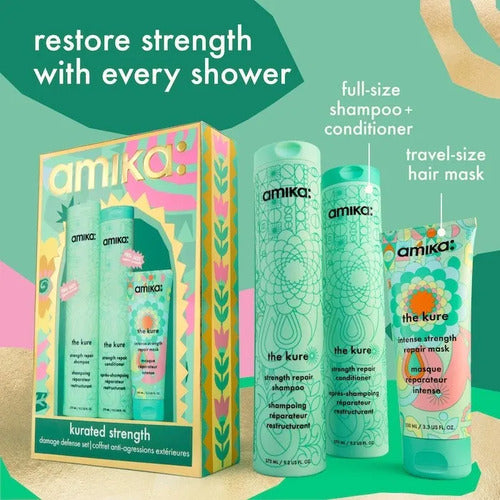 Set De Regalo Navidad Amika Kurated Strength Cabello