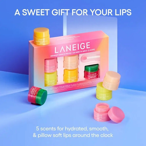 Set De Regalo Navidad Laneige Midnight Minis Labios