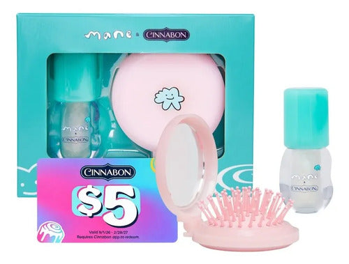 Set De Regalo Navidad Mane Cinnabon Brillo Y Cepillo