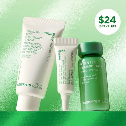 Set De Regalo Navidad Innisfree Te Verde Mini
