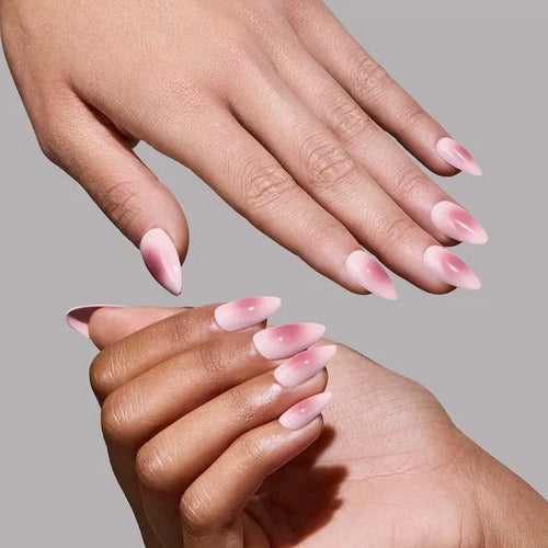 Set De Regalo Navidad Glamnetic Uñas Premium Rosa