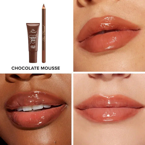 Too Faced Kit Chocolate Mousse Delineador Y Brillo