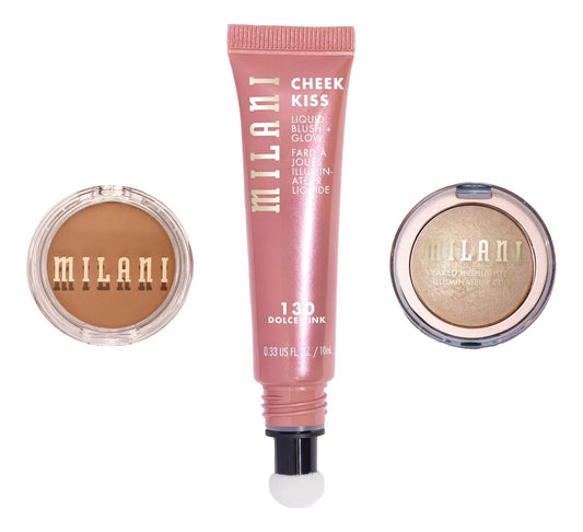 Kit Milani Rubor Dolce Pink Bronceador E Iluminador