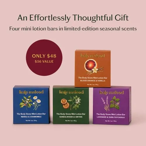 Set De Regalo Navidad Kate Mcleod Crema Solida 4 Pzas