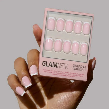 Set De Regalo Navidad Glamnetic Uñas Postizas Rosa