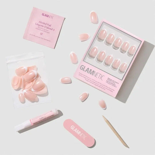 Set De Regalo Navidad Glamnetic Uñas Signature Rosa