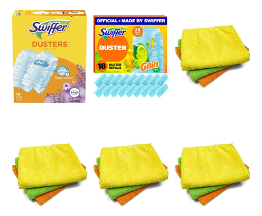 Kit Swiffer Lavanda Y Gain 36 Repuestos Y 12 Panos
