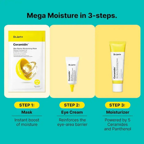 Dr Jart Kit Facial Ceramidin Mega Moisture Moment