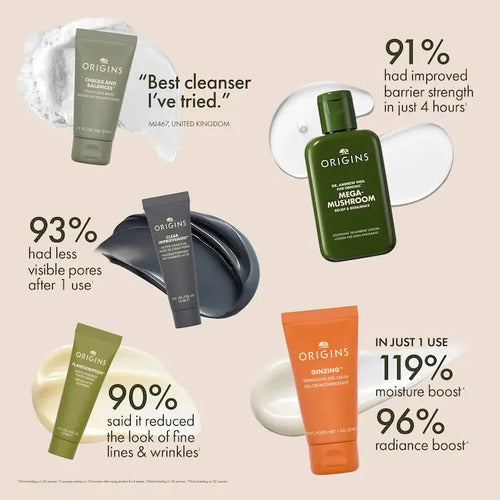 Origins Kit Facial De Viaje Limpieza Hidratación 6 Pzs
