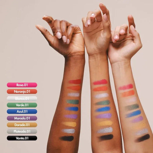 Aora México Paleta Mírame Sombras Mate Metálicas Navidad