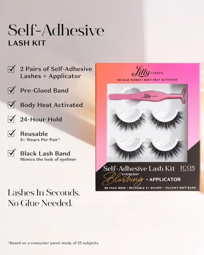 Set De Regalo Navidad Lilly Lashes Pestanas Adhesivas