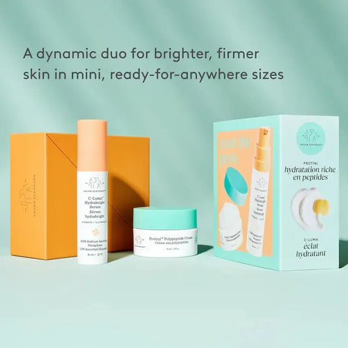 Drunk Elephant Kit Mini Brighten Firm De Regalo