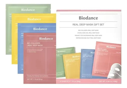 Set De Regalo Navidad Biodance Mascarillas 4 Pzas