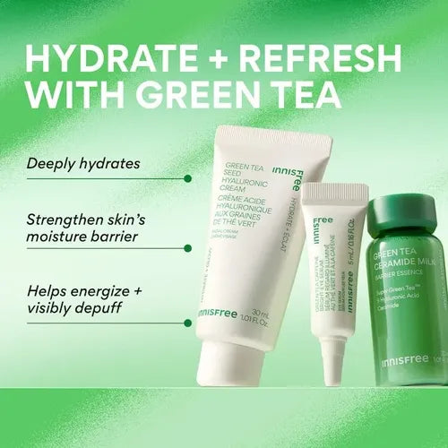 Set De Regalo Navidad Innisfree Te Verde Mini