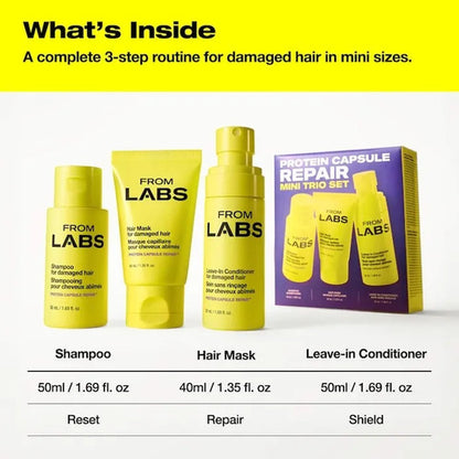 Set De Regalo Navidad Fromlabs Reparacion Capilar Mini