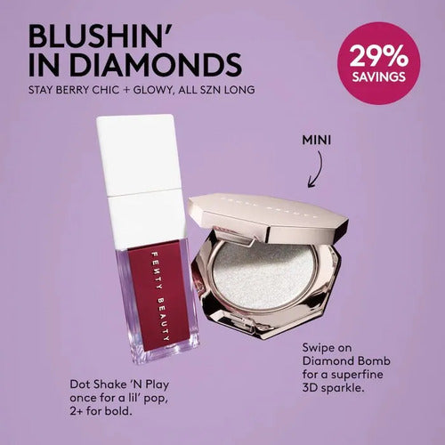 Fenty Beauty Kit Blushin In Diamonds Rubor Iluminador