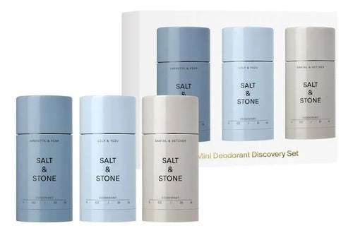 Set De Regalo Navidad Salt Stone Desodorantes Azules