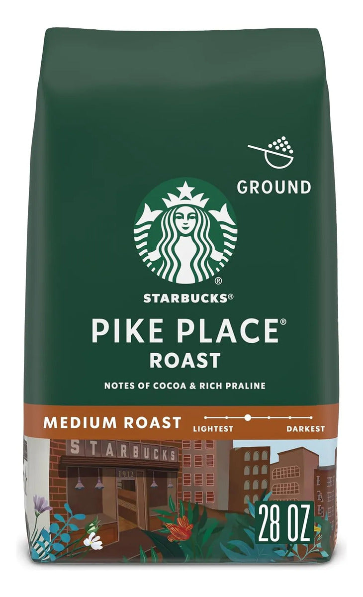 Kit Starbucks 3 Cafes Molidos Y 4 Cucharitas De Acero