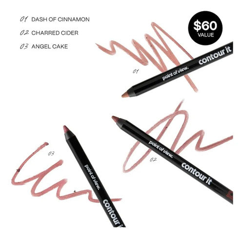Set De Regalo Navidad Point Of View Delineador Trio