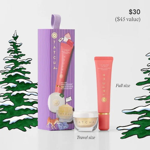Set De Regalo Navidad Tatcha Glossy Golden Labios