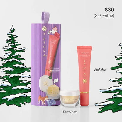 Set De Regalo Navidad Tatcha Glossy Golden Labios
