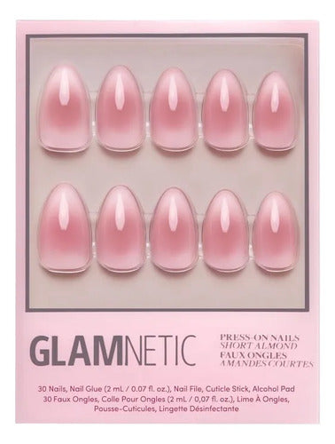 Set De Regalo Navidad Glamnetic Uñas Premium Rosa