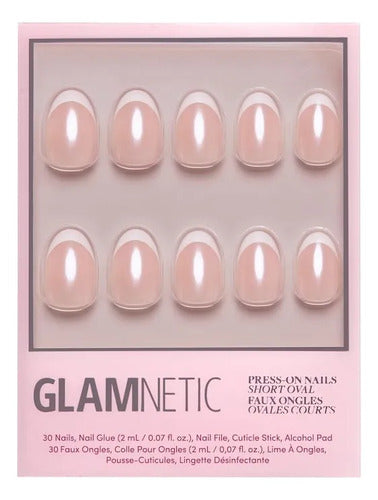 Set De Regalo Navidad Glamnetic Uñas Signature Rosa