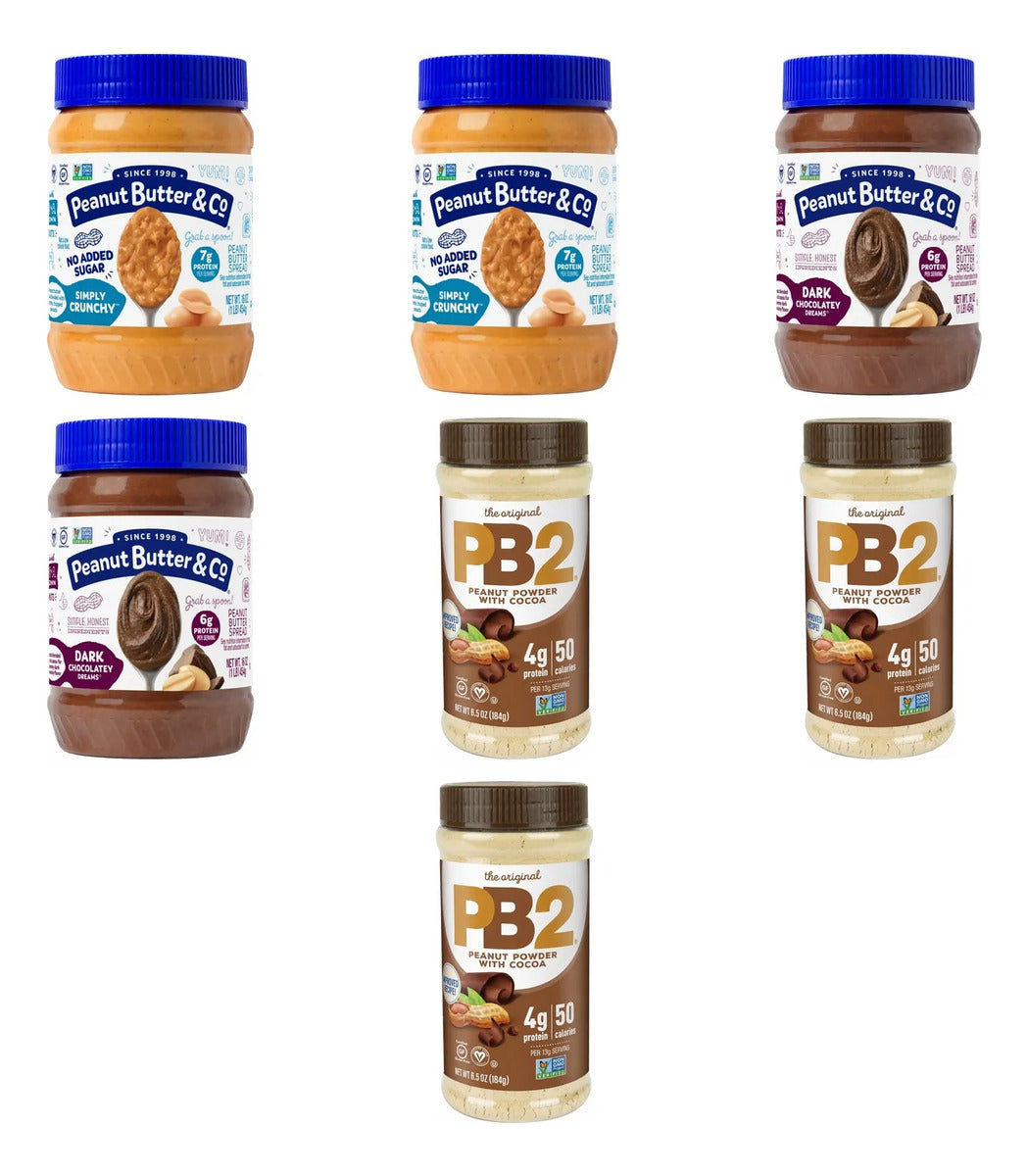 Combo Peanut Butter Co 2 Sabores Y PB2 Chocolate