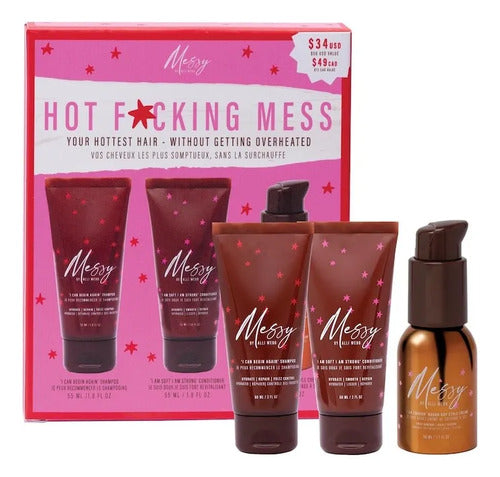Set De Regalo Navidad Messy Hot Mess Peinado Mini