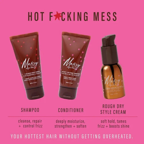 Set De Regalo Navidad Messy Hot Mess Peinado Mini