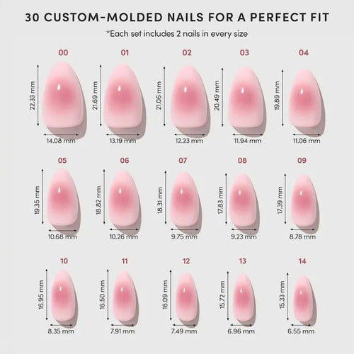Set De Regalo Navidad Glamnetic Uñas Premium Rosa