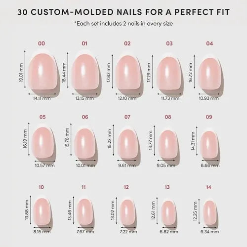 Set De Regalo Navidad Glamnetic Uñas Signature Rosa