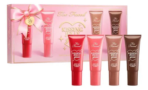 Too Faced Set De Regalo Kissing Jelly Brillos Labiales