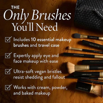Laura Geller Set De Regalo Navidad 10 Brochas Brush Edit