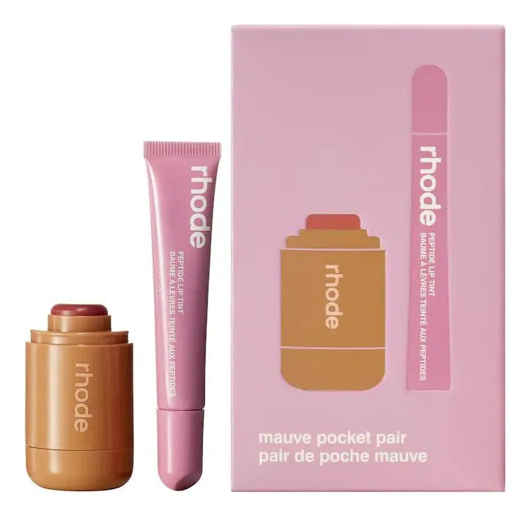 Rhode Set De Regalo Navidad Pocket Pair Labios Y Rubor