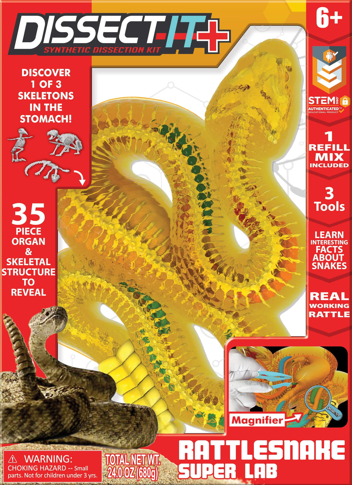 Dissect It Kit De Disección Serpiente Para Niños