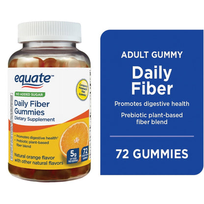 Equate suplemento fibra naranja 72 gomitas (72 ct)