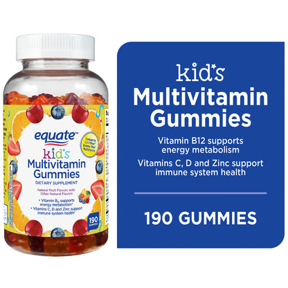 Equate multivitamínico infantil frutas 190 ct