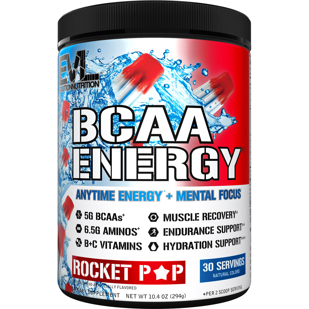 Evlution BCAA Energy preentreno Rocket Pop 30 porciones