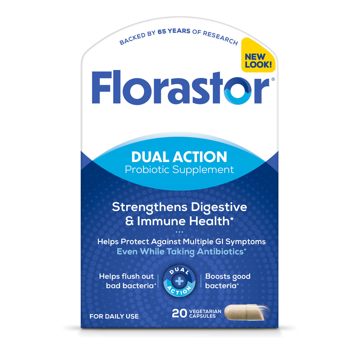 Florastor probiótico diario unisex 20 cápsulas