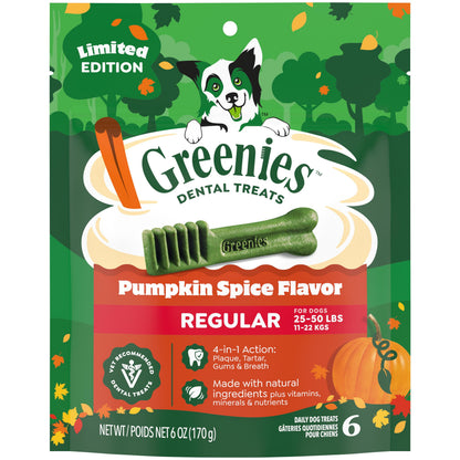 Premios Greenies Calabaza Regular 6 Piezas Pack 3