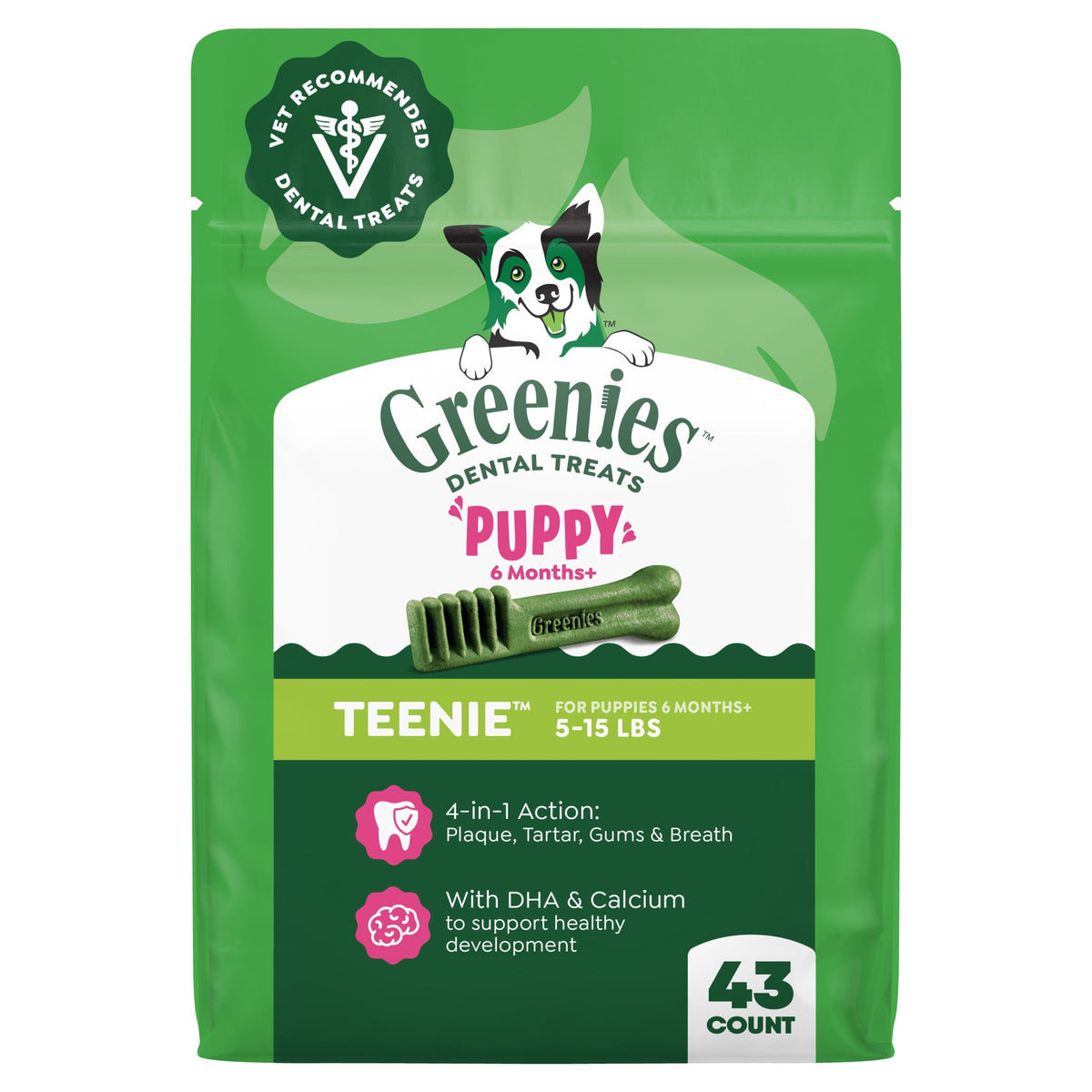 Premios Greenies Cachorro Pollo Teenie 43 Piezas Pack 2