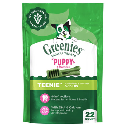 Premios Greenies Cachorro Pollo Teenie 22 Piezas Pack 3