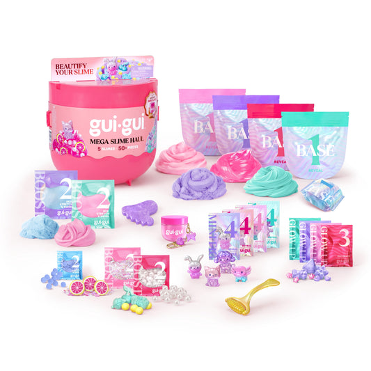 Gui Gui Mega Kit De Slime 5 Slimes Aromáticos 50 Piezas