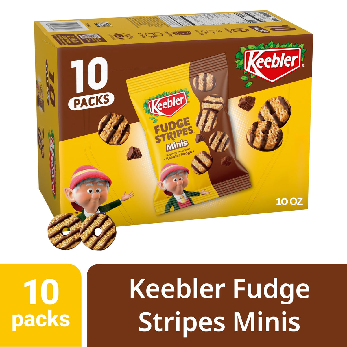Regalo Keebler Galletas Fudge Stripes Minis 283g X2